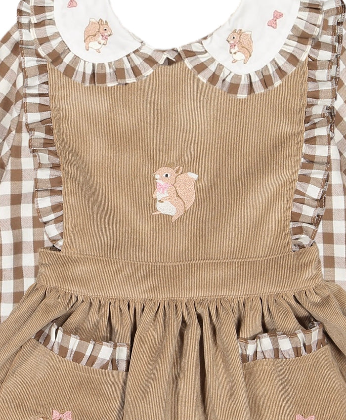 Squirrels Dress Girl 2-piece set