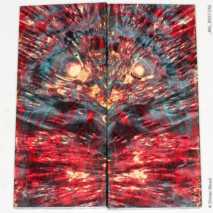 Stabilized wood box elder burl panels