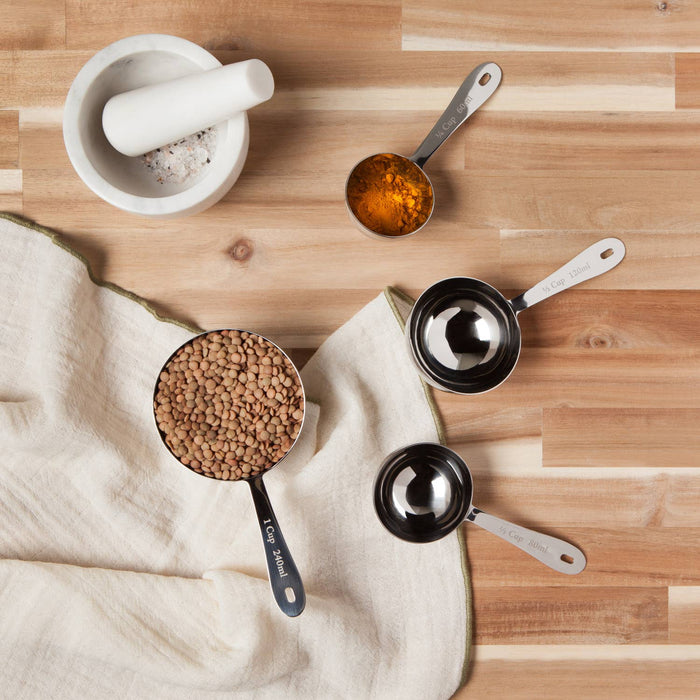 Stainless Steel Measuring Cups - Set of 4