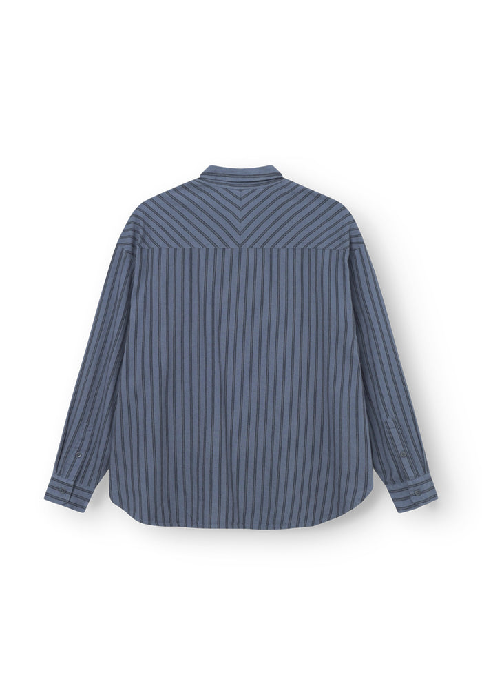 Rethinkit Stribet Skjorte PJ Shirts and Blouses 1198 blue toned stripe