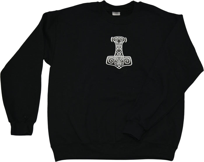 Sweatshirt - Thor's hammer on black