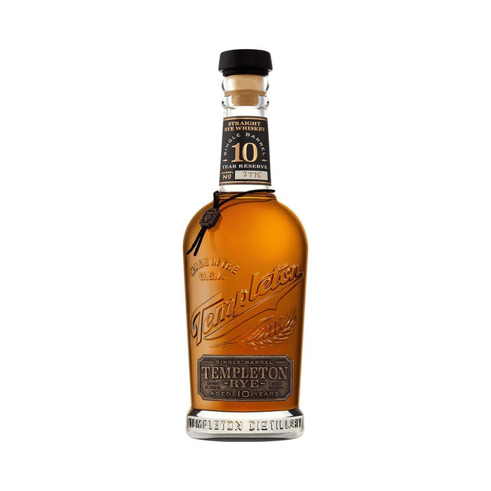 Templeton 10 Year Reserve Rye Single Barrel Straight Rye Whiskey Templeton Distillery