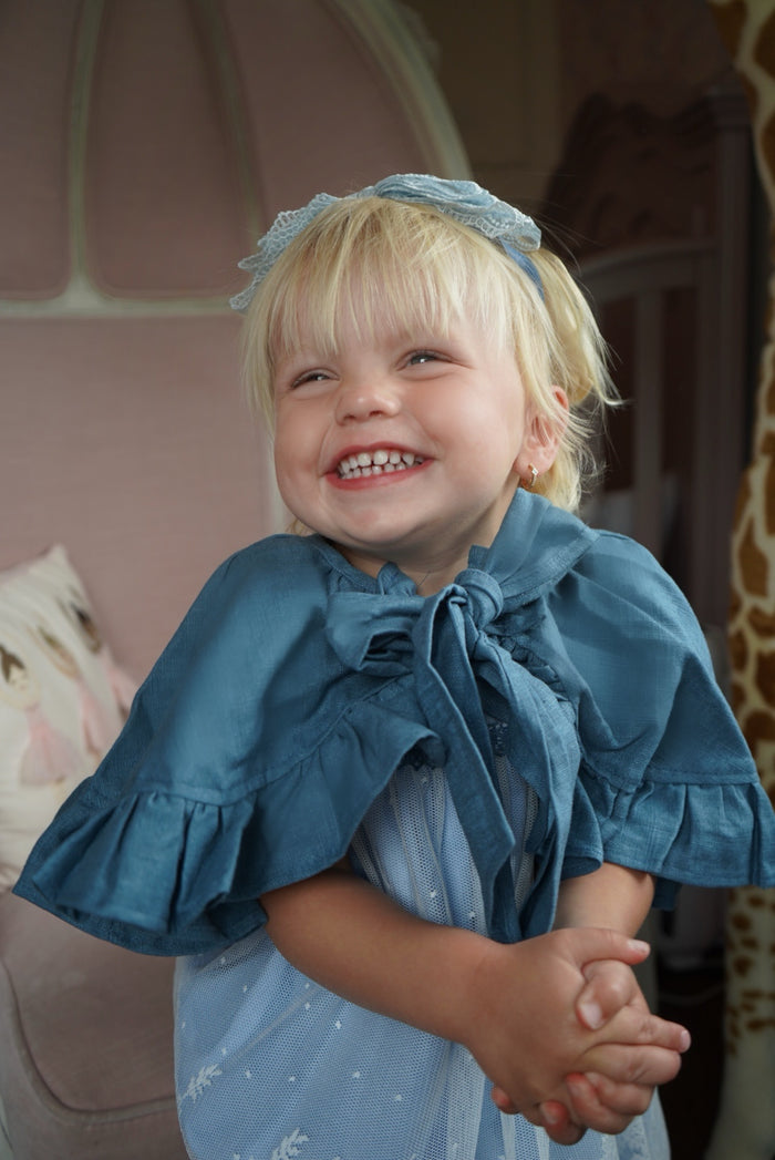 Thomassa Denim Blue Girl Cape