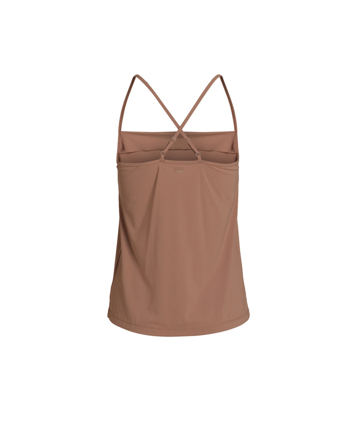 Rethinkit Top Crossed Back Ann Top 0500 calm earth