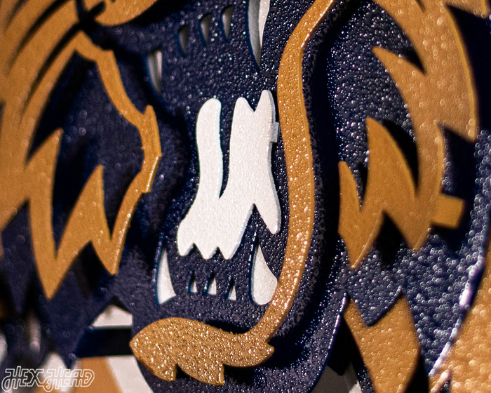 Villanova "Wildcat over the V" 3D Metal Artwork