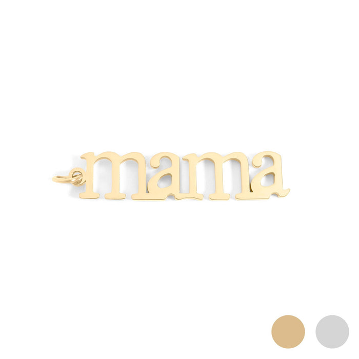 18K Gold PVD Stainless Steel Mama Charm