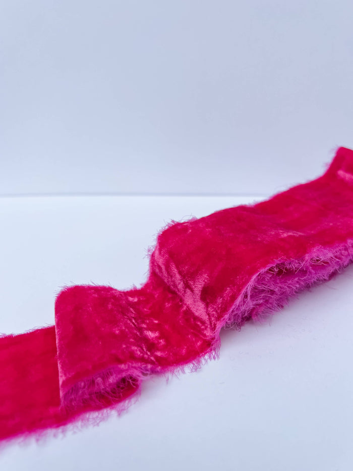 2" Velvet Ribbon - Raw Edge - 29 Colors