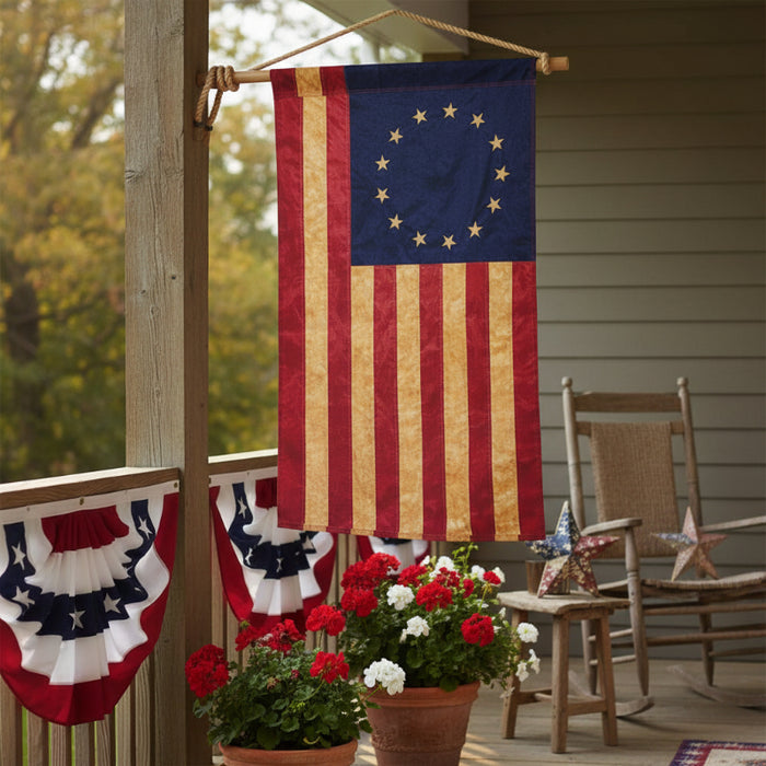 36x60 tea stained betsy ross flag