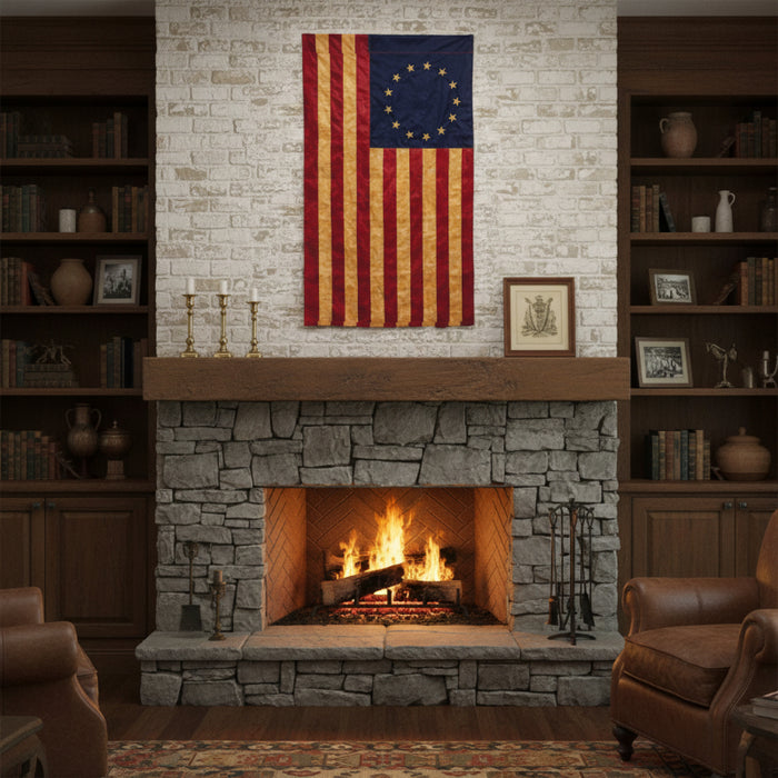 36x60 tea stained betsy ross flag