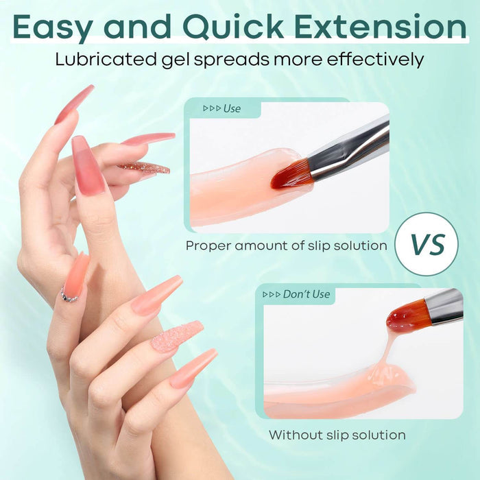 5Pcs Slip Solution Tools Kit For Poly Nail Gel Nail Tools MODELONES #