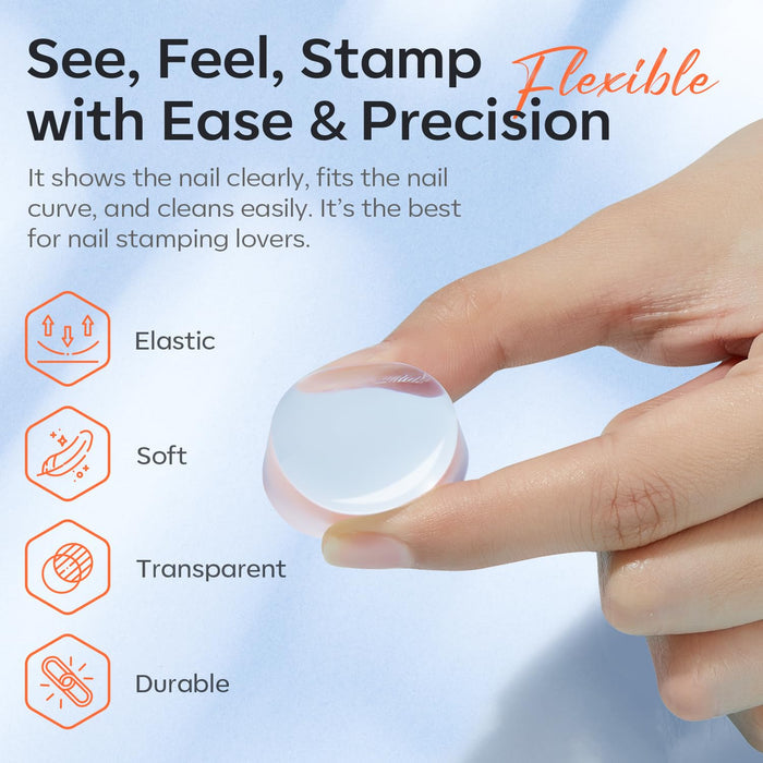 6Pcs French Manicure Nail Stamper Kit Nail Tools MODELONES #
