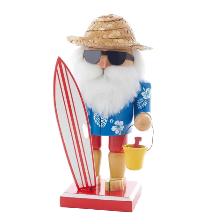 8" Surfer Santa Nutcracker