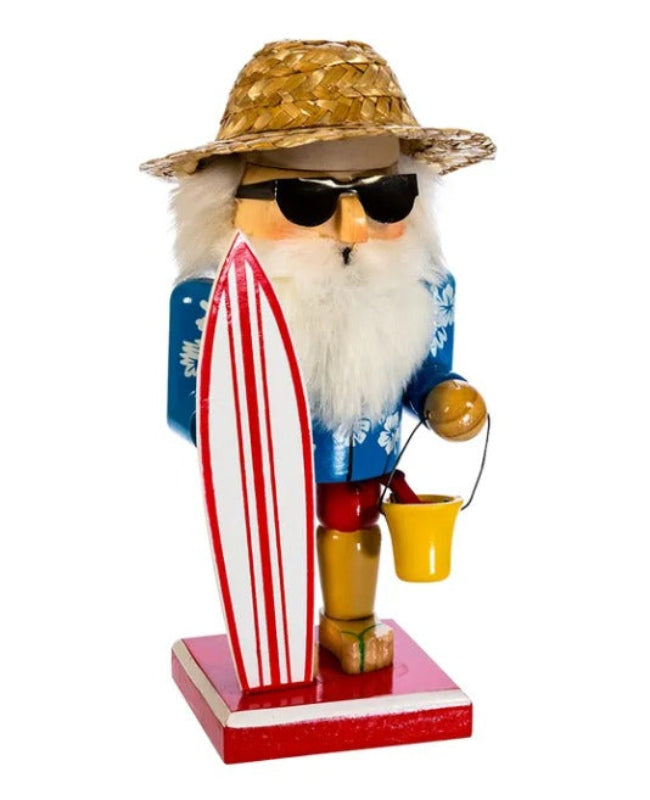8" Surfer Santa Nutcracker