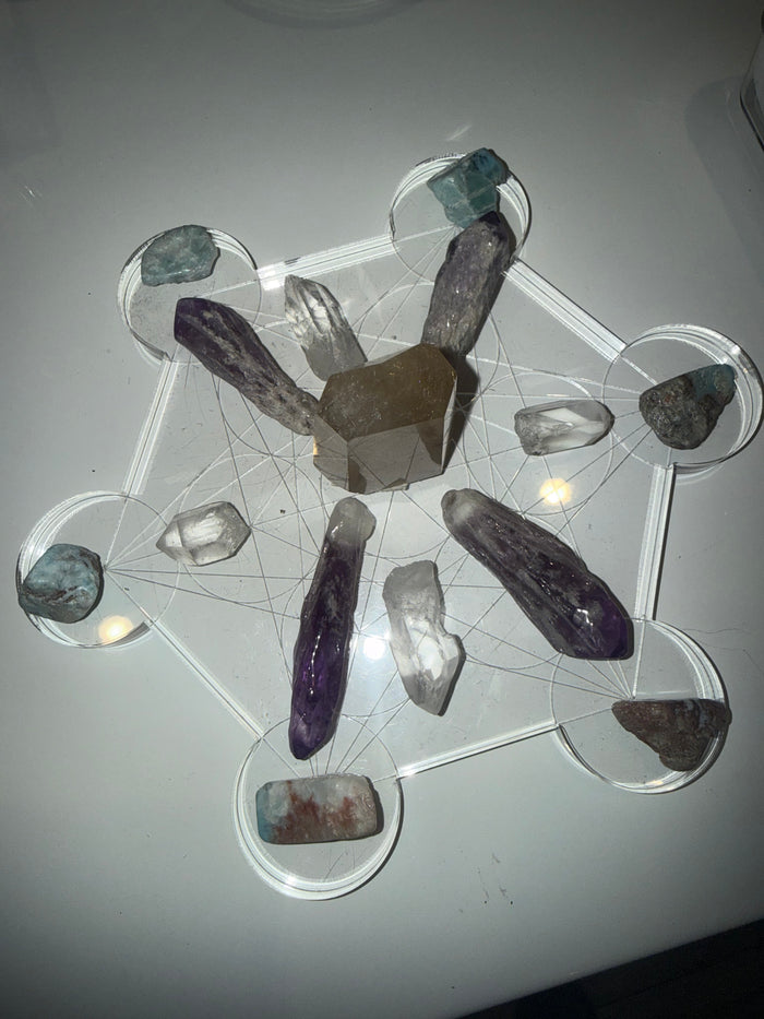 Metatron Manifestation Crystal Grid