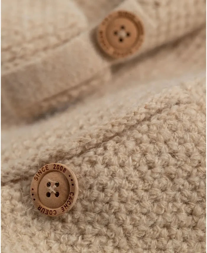 Abelha knitted maternity cardigan