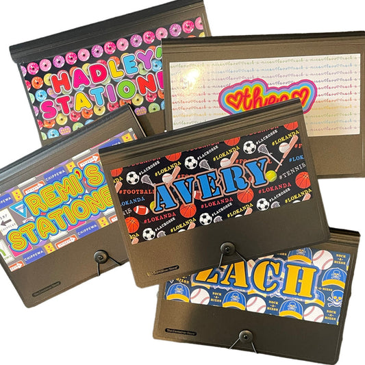 Accordion Folder - Double Happiness patterns