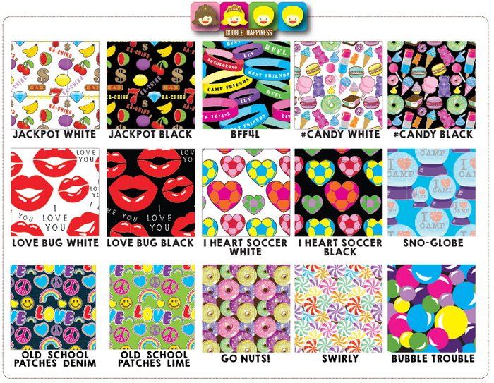 Accordion Folder - Double Happiness patterns