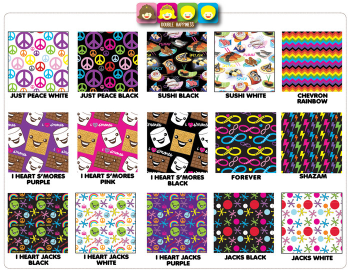 Accordion Folder - Double Happiness patterns