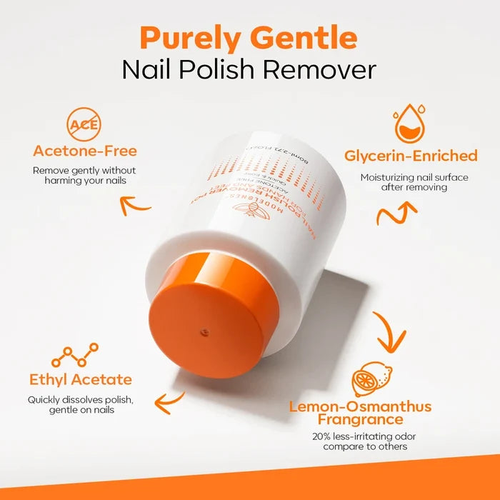 Acetone-Free Polish Removing Pot 80ml Nail Polish Remover MODELONES #