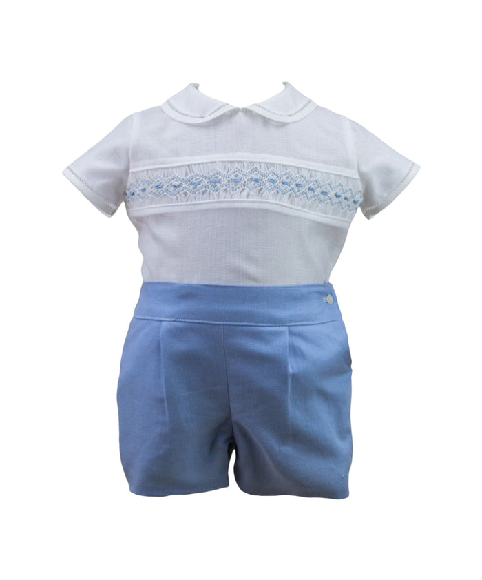 Addison Boys Blue/White 2-piece Set