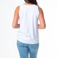 Adjustable Hem V-Neck Tank Top — Howard's, view 2