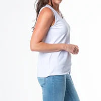 Adjustable Hem V-Neck Tank Top — Howard's, view 3