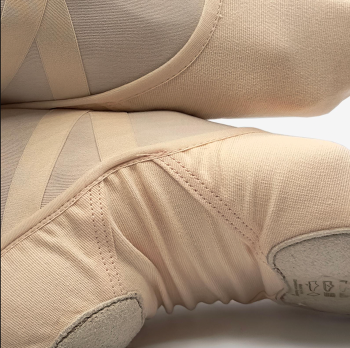 Adult Vegan Stretch Canvas Split Sole Ballet Shoe - So Danca Diamond (Pink)