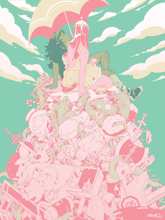 Adventure Time by Rosemary Valero-O'Connell, 18" x 24" Screen Print