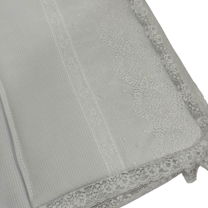 Agatha Bassinet Pad/Liner 2-piece set (WHITE OR IVORY)