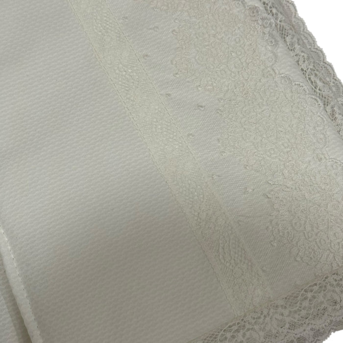 Agatha Bassinet Pad/Liner 2-piece set (WHITE OR IVORY)