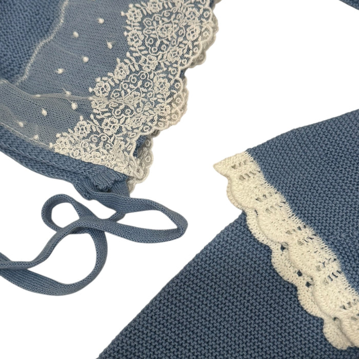 Agatha Blue 3-Piece Knitted Set