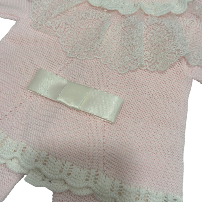 Agatha Pink 3-Piece Knitted Set