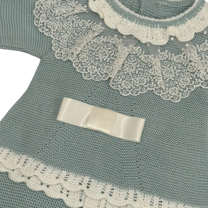 Agatha Sage Green 3-Piece Knitted Set