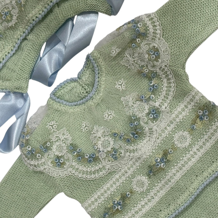 Aida Green/Blue Floral 4-Piece Set
