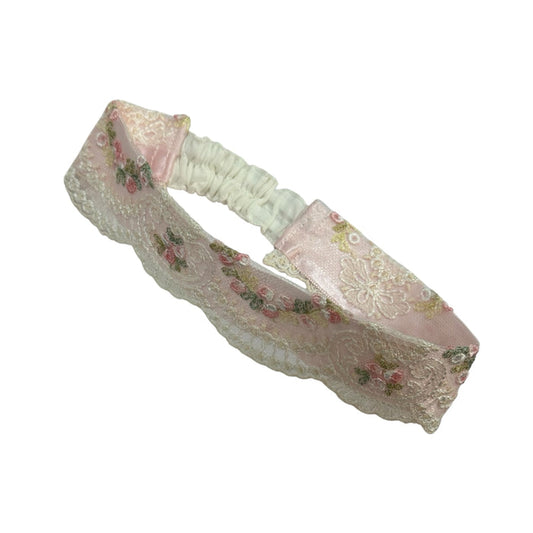 Aida Lace Headband (Blue or Pink)