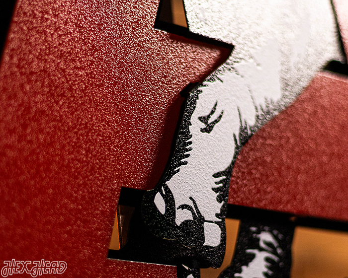 Alabama Crimson Tide VAULT "Elephant thru A" 3D Metal Wall Art