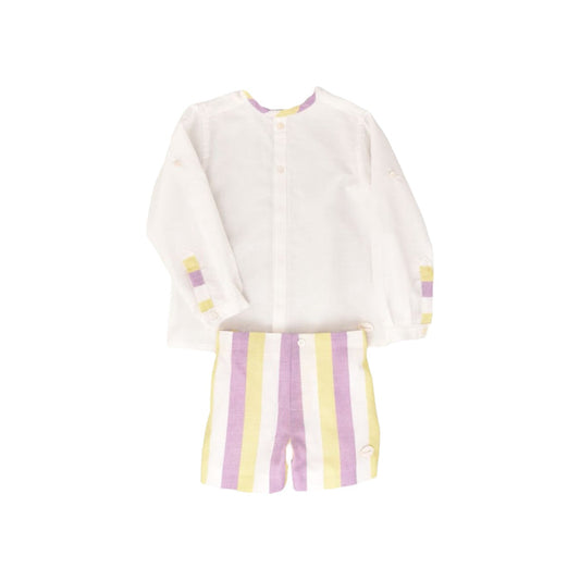 Alani Long Sleeve Purple 2-Piece Boy Set