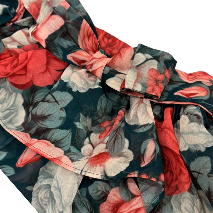 Albertina Floral Chiffon Green Bloomers