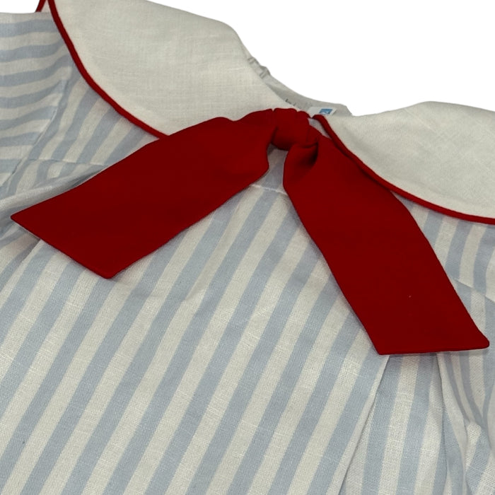 Alessa Boy Blue and Red Sailor Romper