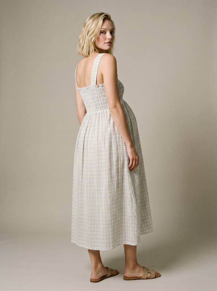 Alice nursing midi dress smock - Multicolor