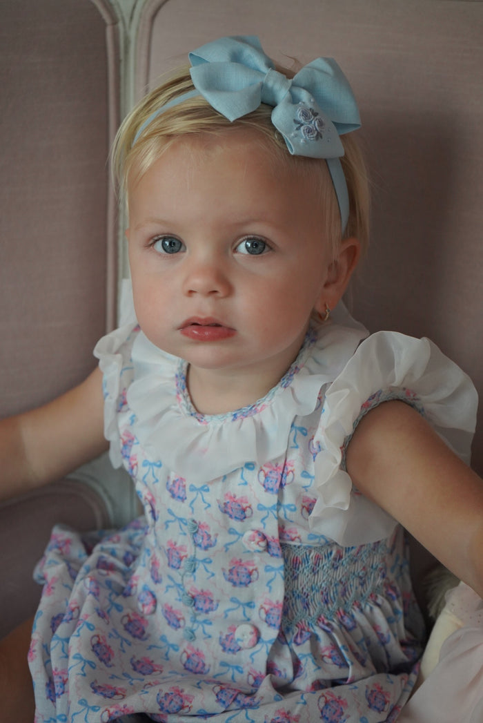 Alicia Handsmocked Romper