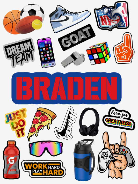 All Boy Sticker Sheet