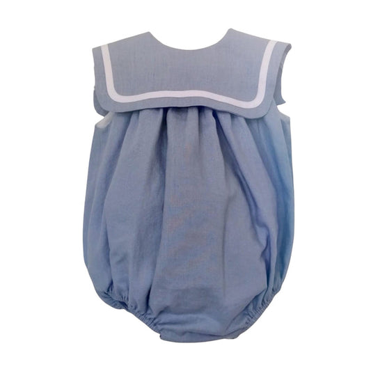 Andreina Blue Girl Sailor Romper