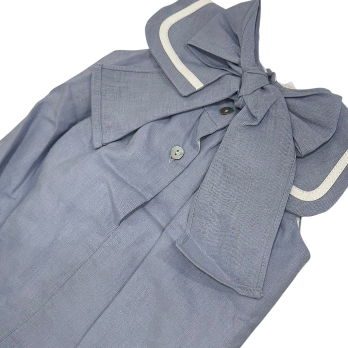 Andreina Blue Girl Sailor Romper