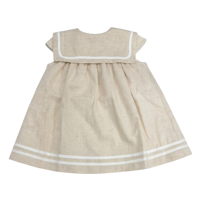 Andreina Girl Beige Sailor Dress