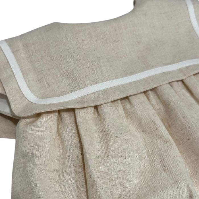 Andreina Girl Beige Sailor Dress