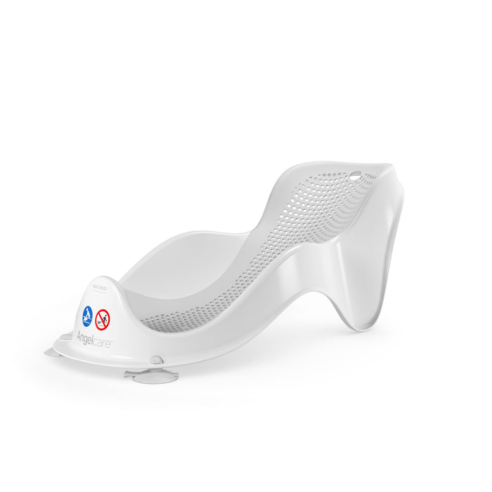 White plastic baby bath support from Angelcare Bath Support Fit for Toshi Baby Bath