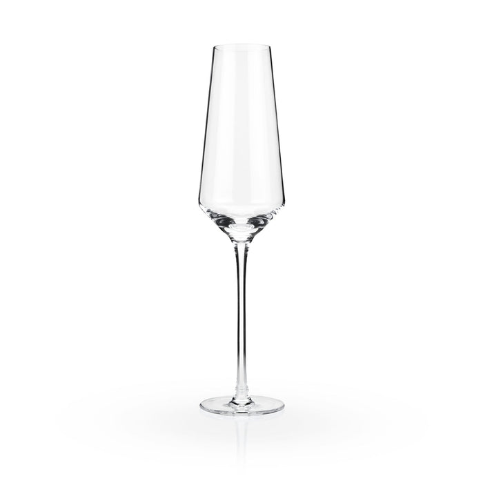 ANGLED CRYSTAL CHAMPAGNE FLUTES | COCKTAIL ENTERTAINING