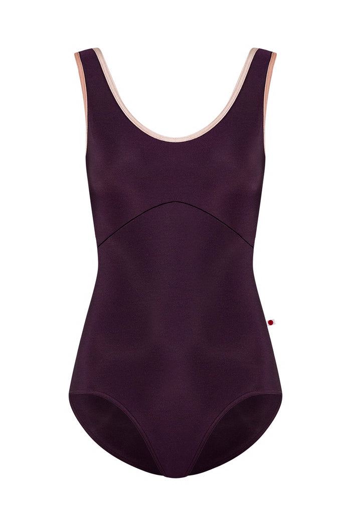 Anna Duo Leotard in Eggplant - Yumiko