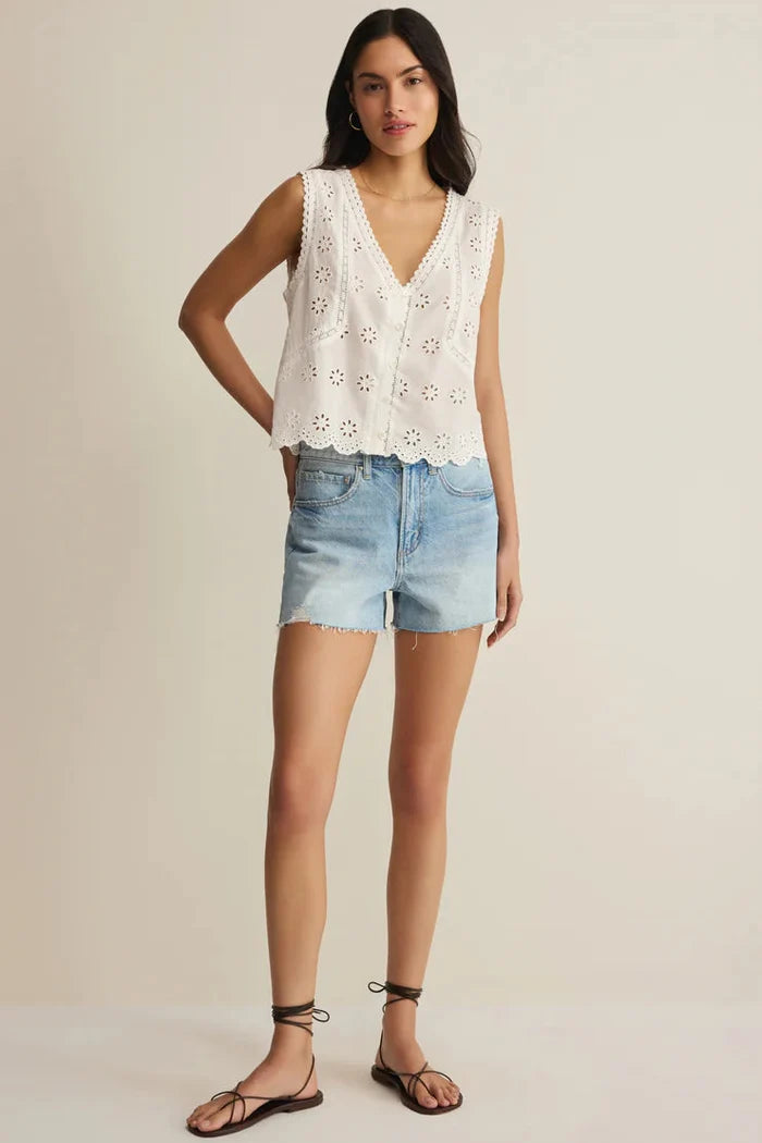 Anna Eyelet Tank